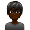 Person Pouting: Dark Skin Tone