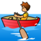 Person Rowing Boat: Medium Skin Tone