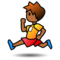 Person Running: Medium-Dark Skin Tone