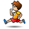 Person Running: Medium-Light Skin Tone