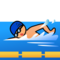 Person Swimming: Medium-Light Skin Tone