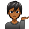 Person Tipping Hand: Medium-Dark Skin Tone