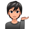 Person Tipping Hand: Medium-Light Skin Tone
