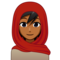 Woman with Headscarf: Medium-Dark Skin Tone
