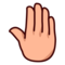 Raised Back of Hand: Medium-Light Skin Tone