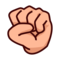 Raised Fist: Medium-Light Skin Tone