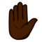 Raised Hand: Dark Skin Tone