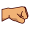 Right-Facing Fist: Medium Skin Tone