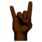 Sign of the Horns: Dark Skin Tone