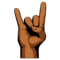 Sign of the Horns: Medium-Dark Skin Tone