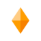 Small Orange Diamond