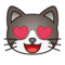 Smiling Cat with Heart-Eyes
