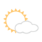 Sun Behind Small Cloud