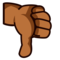 Thumbs Down: Medium-Dark Skin Tone