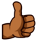 Thumbs Up: Medium-Dark Skin Tone