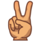 Victory Hand: Medium Skin Tone