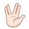 Vulcan Salute: Light Skin Tone