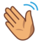 Waving Hand: Medium Skin Tone