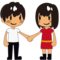 Woman and Man Holding Hands: Medium Skin Tone