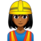 Woman Construction Worker: Medium-Dark Skin Tone