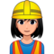 Woman Construction Worker: Medium-Light Skin Tone