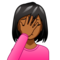 Woman Facepalming: Medium-Dark Skin Tone