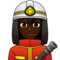 Woman Firefighter: Dark Skin Tone