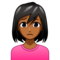 Woman Frowning: Medium-Dark Skin Tone