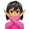 Woman Gesturing No: Medium Skin Tone