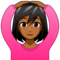 Woman Gesturing OK: Medium-Dark Skin Tone