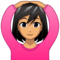 Woman Gesturing OK: Medium Skin Tone