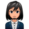 Woman Office Worker: Medium-Light Skin Tone