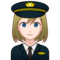 Woman Pilot: Light Skin Tone