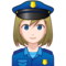Woman Police Officer: Light Skin Tone