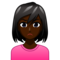 Woman Pouting: Dark Skin Tone