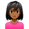 Woman Pouting: Medium-Dark Skin Tone