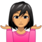 Woman Shrugging: Medium Skin Tone
