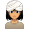 Woman Wearing Turban: Medium Skin Tone