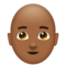 Man: Medium-Dark Skin Tone, Bald