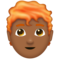 Man: Medium-Dark Skin Tone, Red Hair