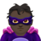 Man Supervillain: Dark Skin Tone