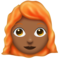 Woman: Medium-Dark Skin Tone, Red Hair