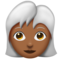 Woman: Medium-Dark Skin Tone, White Hair