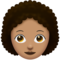 Woman: Medium Skin Tone, Curly Hair