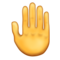 Zvednutý hřbet ruky