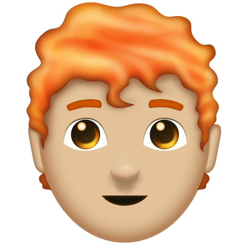 Чоловік: Середньо-Світлий Відтінок Шкіри, Руде Волосся