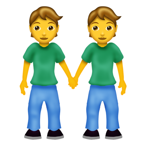 手をつなぐ2人