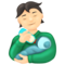 授乳する人：薄い肌色
