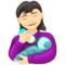 授乳する女性：薄い肌色