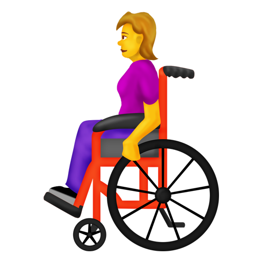 手動式車椅子の女性
